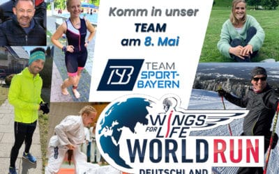 Wings for Life World Run Mün­chen 2022: Das TSB-Team for­miert&nbsp;sich