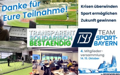 Mit­glie­der­ver­samm­lung TEAM Sport-Bay­ern e.V.