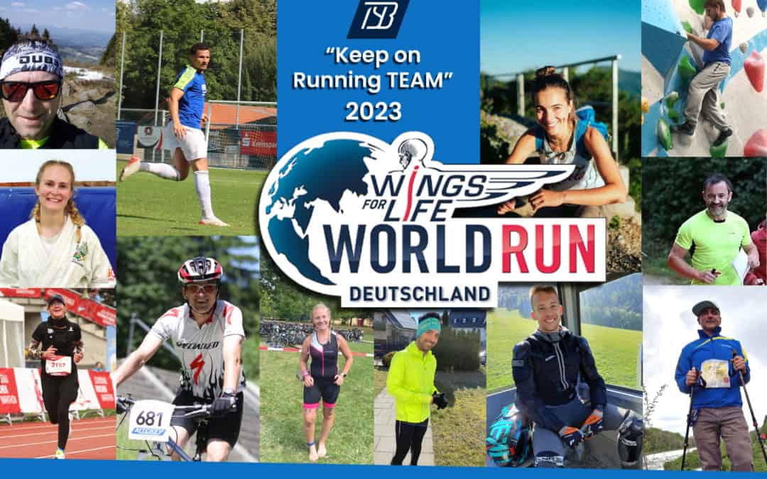 Wings for Life World Run Mün­chen 2023: Das TSB-Team nimmt Form an!
