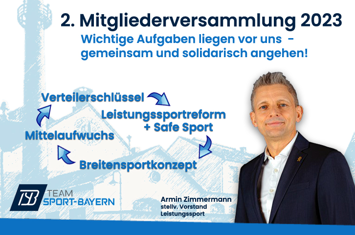 2. TSB Mit­glie­der­ver­samm­lung: gro­ße Auf­ga­ben für den Sport in Bayern