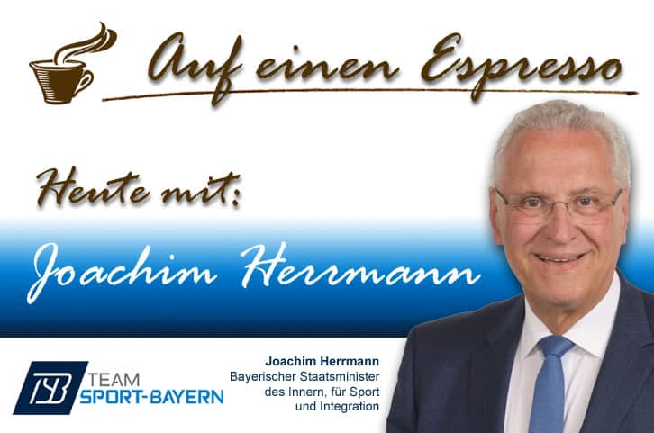 Auf einen Espres­so mit Staats­mi­nis­ter Joa­chim Herrmann