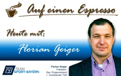 Auf einen Espres­so mit Flo­ri­an Geiger