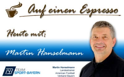 Auf einen Espres­so mit Mar­tin Han­sel­mann, Head Coach U18 Jugend­aus­wahl Bava­ri­an War­ri­ors im Ame­ri­can Foot­ball Ver­band Bayern
