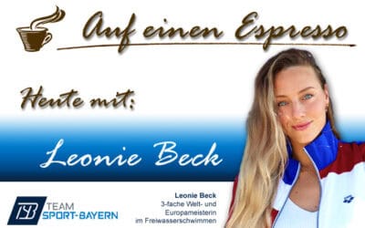 Auf einen Espresso mit Leonie Beck: Vom Freiwassersport in die Medienwelt