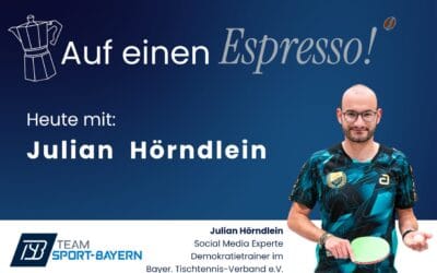 Auf einen Espresso mit Julian Hörndlein: Demokratie im Sport aktiv gestalten